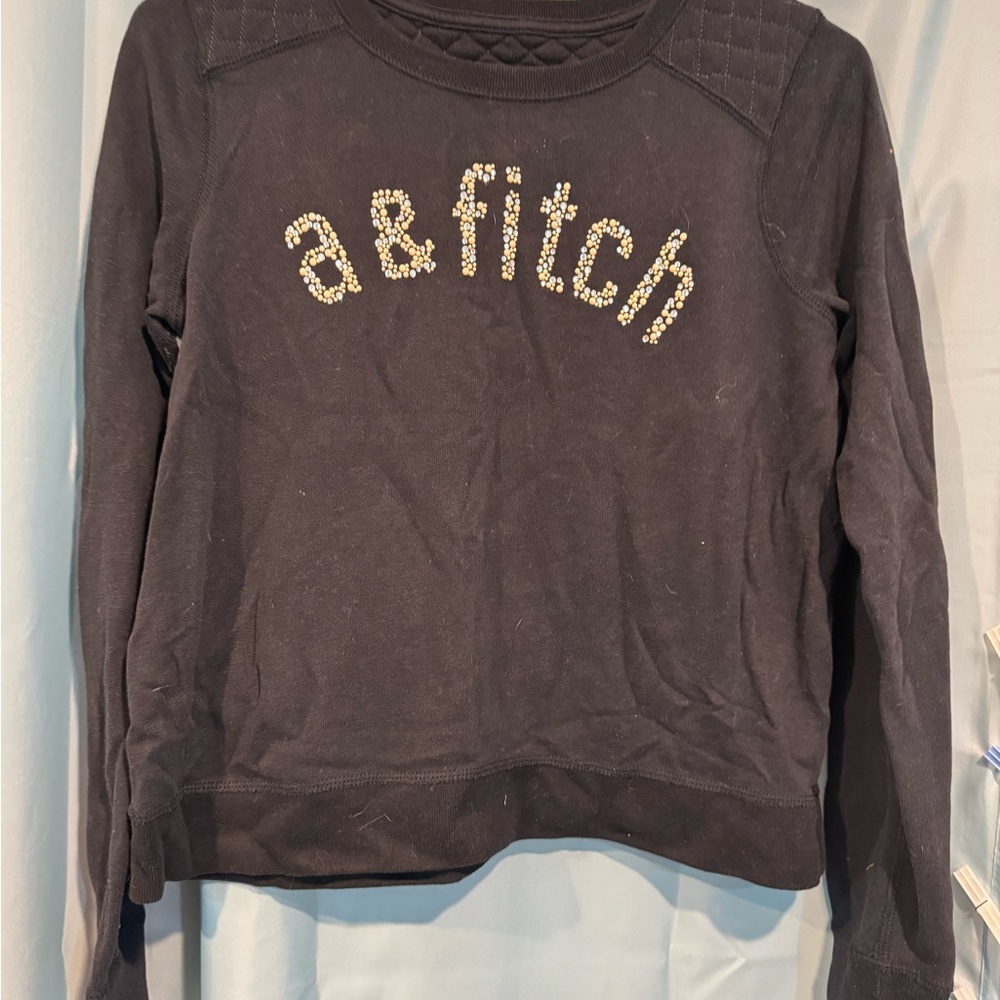 Abercrombie & Fitch Quilted Black Sweatshirt Kids